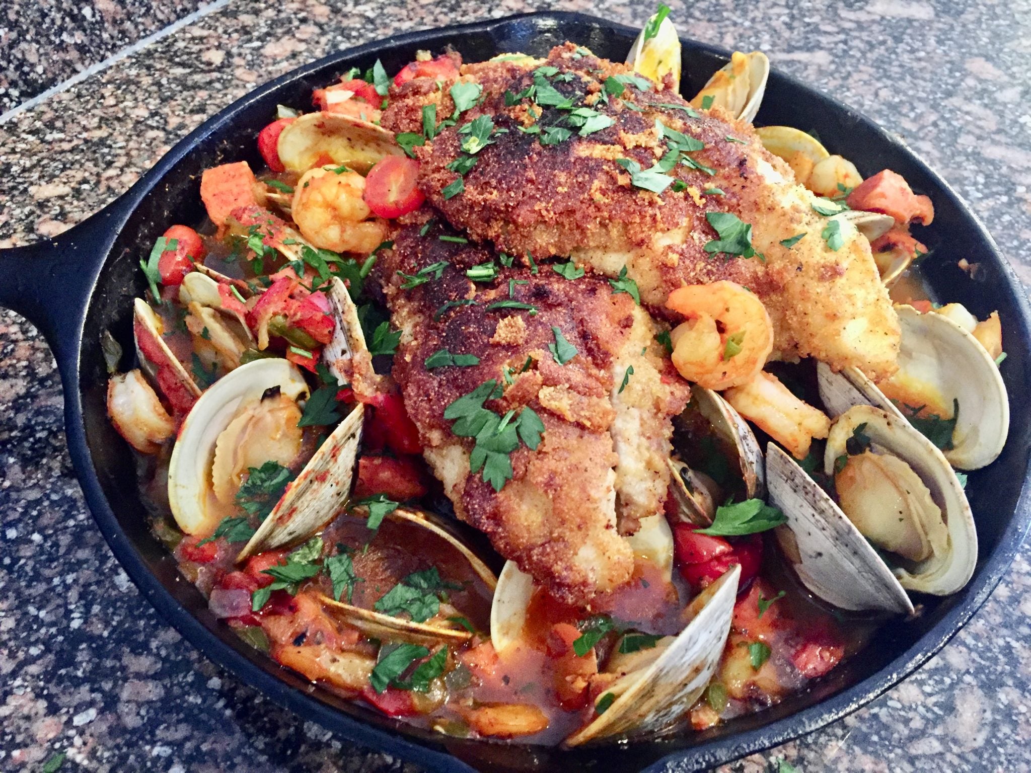 Grilled Catfish w/ Jambalaya