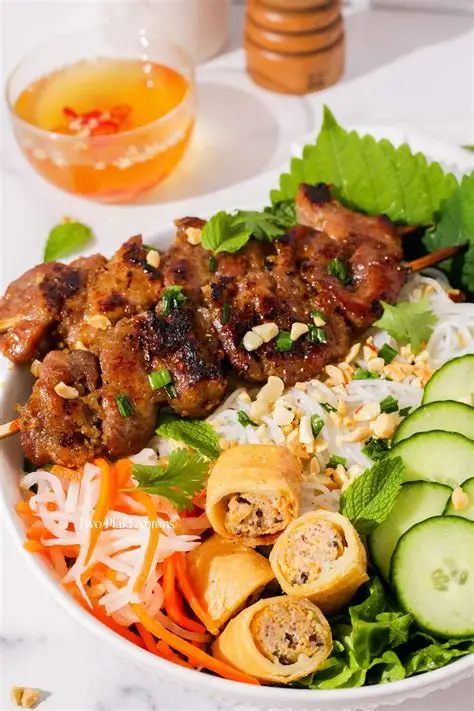 Grilled Pork Noodle Bowl
