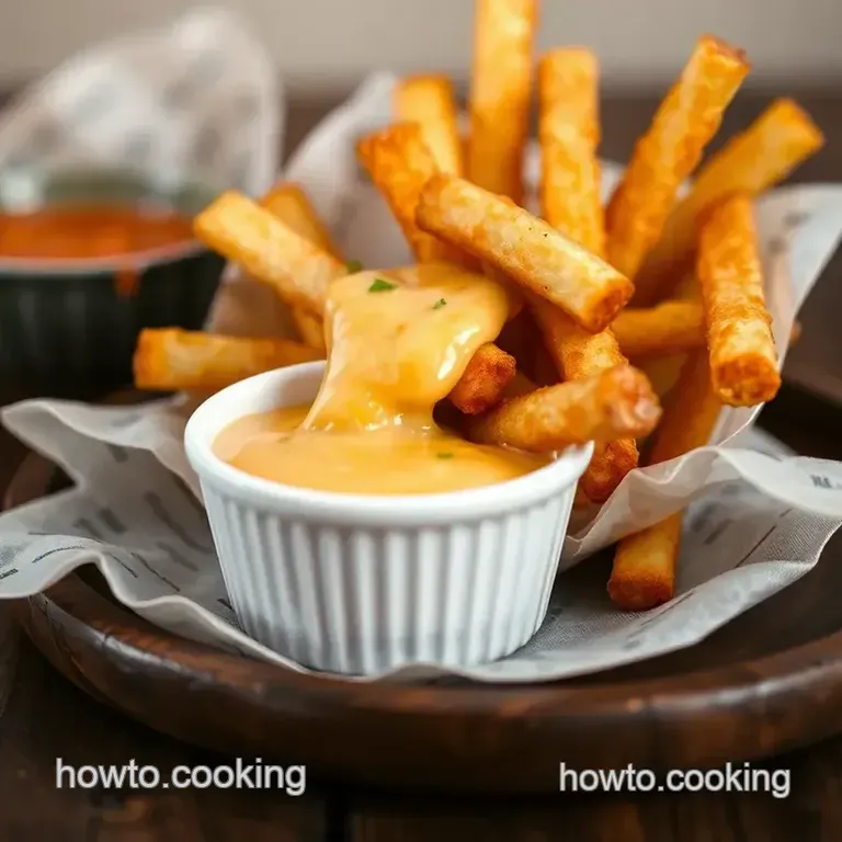 Spicy Fries w/ Cheese Sauce