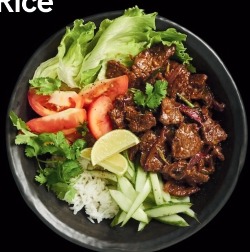 Shaken Beef Rice