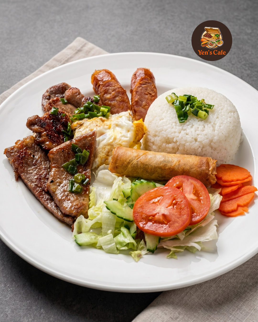 Broken Rice w/ Grilled Pork